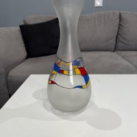 Арт стъклена ваза, снимка 4 - Вази - 39614643