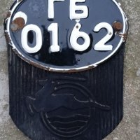 Стар регистрационен номер за мотор, снимка 3 - Антикварни и старинни предмети - 36782307
