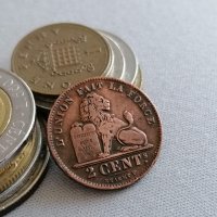 Монета - Белгия - 2 цента | 1912г., снимка 1 - Нумизматика и бонистика - 40379635