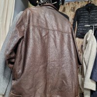 кожено мъжко яке,тъмнокафяво ARMA(  1000€ в интернет сайтове), снимка 16 - Якета - 43836121