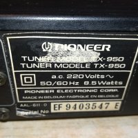 PIONEER TX-950 TUNER-MADE IN BELGIUM 2601221608, снимка 16 - Ресийвъри, усилватели, смесителни пултове - 35569345