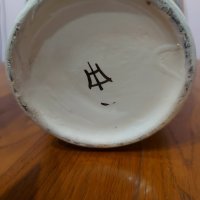 Стара порцеланова ваза в японски стил. Ръчно рисувана, снимка 5 - Антикварни и старинни предмети - 43716753