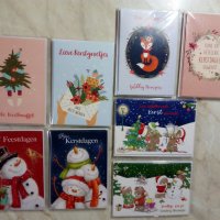 Нови Коледни картички с пликове., снимка 2 - Декорация за дома - 38752146