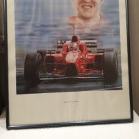 Рамкиран ретро плакат на Михаел Шумахер, снимка 6 - Колекции - 43690344
