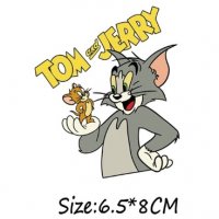 Том и Джери термо щампа апликация картинка за дреха, снимка 1 - Други - 27449737