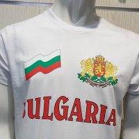 Нова мъжка тениска с трансферен печат България, знаме и герб, снимка 9 - Тениски - 27995178