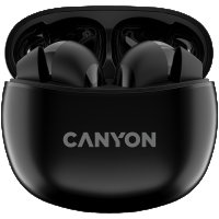 Безжични слушалки тапи, CANYON TWS-5, Черен, SS301540, снимка 1 - Bluetooth слушалки - 39956621