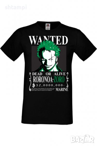 Мъжка тениска One Piece Roronoa Zoro 01,Анимация,игра,Празник,Повод,, снимка 1