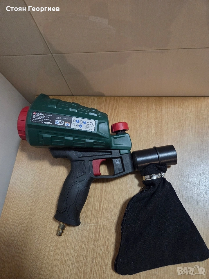 Пистолет за пясъкоструене Parkside PDSP 1000 E6.  Работно налягане: 6.3 bar , снимка 1