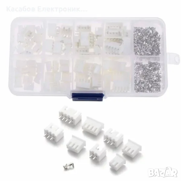 Комплект JST XH2.54 конектори мъжко и женско 2 3 4 5 пина 230 бр., снимка 1