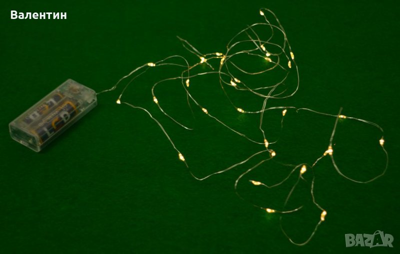 Светещи лампички - бели или шарени, снимка 1