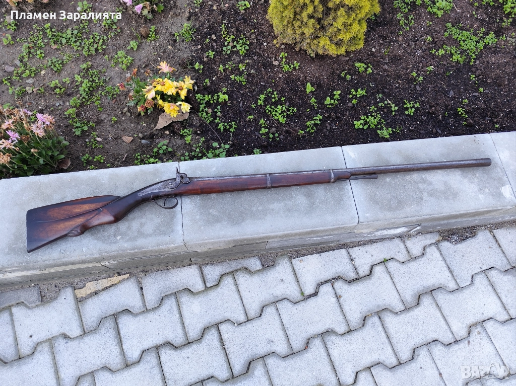 Автентична капсулна дамаскова пушка, снимка 1