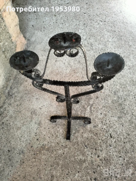 Железен свещник, снимка 1