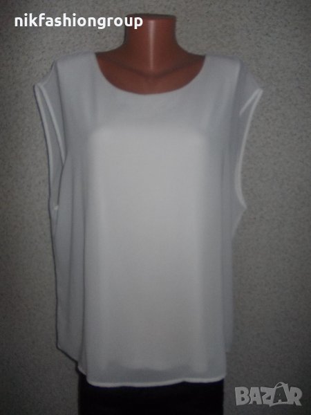 Бял потник непрозиращ, L, XL размер, снимка 1