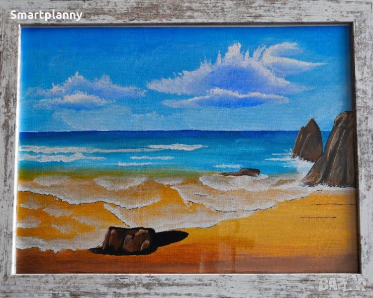 Картина Скалист плаж, снимка 1