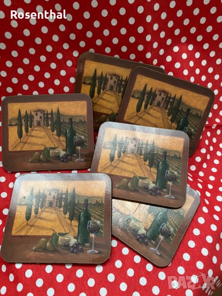 Коркови подложки 6 броя, снимка 1