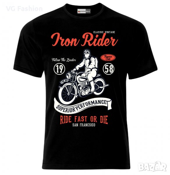 Мъжка Тениска Моторджийска Мото Мотокрос Ендуро Моторист Мотоциклетизъм Moto Motorcycle, снимка 1