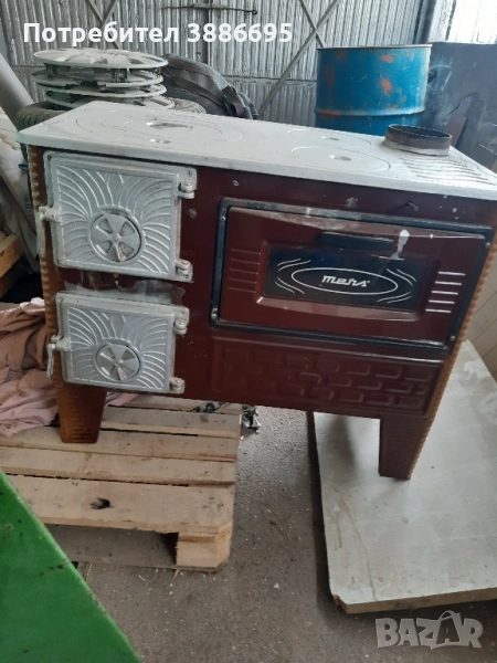 печка на твърдо гориво, снимка 1