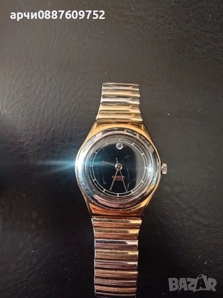 swatch irony watch gold swiss womens lady two tone dial braselet , снимка 1