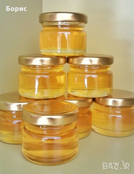Малки стъклени бурканчета с мед, снимка 1
