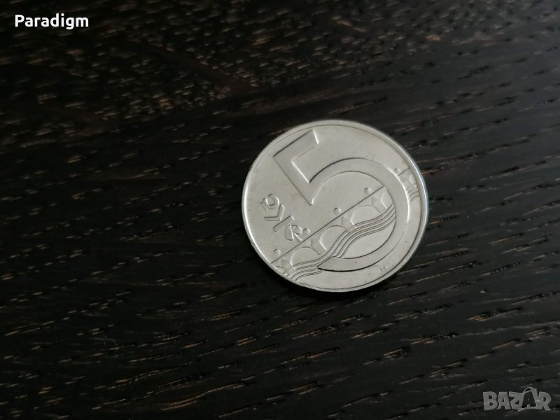 Монета - Чехия - 5 крони | 1993г., снимка 1