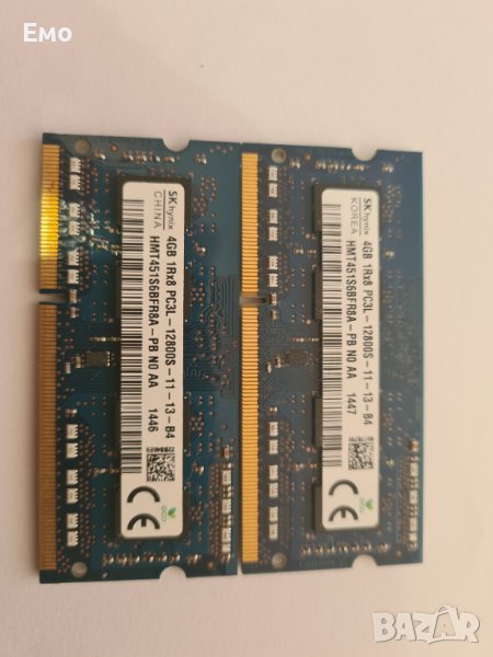 Рам памет за лаптоп 2x4GB DDR3L 1600MHz, снимка 1