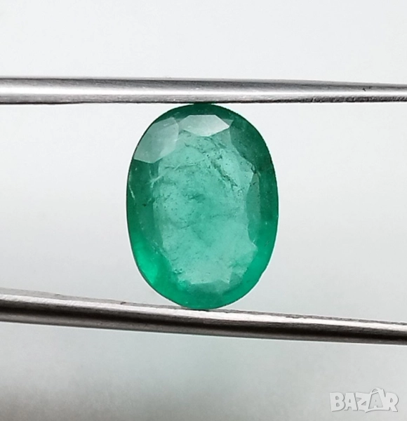 Колумбийски изумруд с красив зелен цвят 1.46кт.! Сертифициран! Нов!, снимка 1