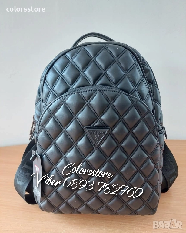 Луксозна Черна раница Guess код SG111Q, снимка 1