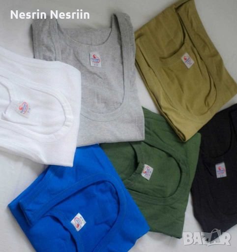 Мъжки потници материя 100% памук, снимка 1