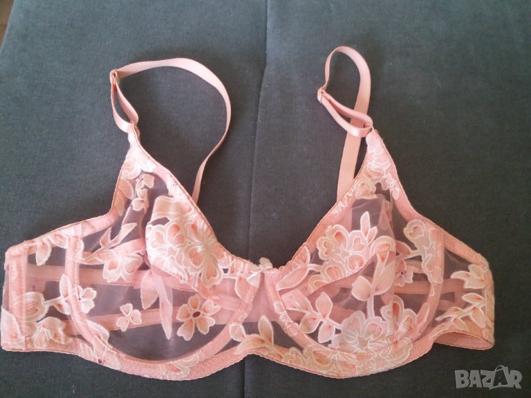 Сутиен мека чашка прозрачна дантела 80-С 36, снимка 1