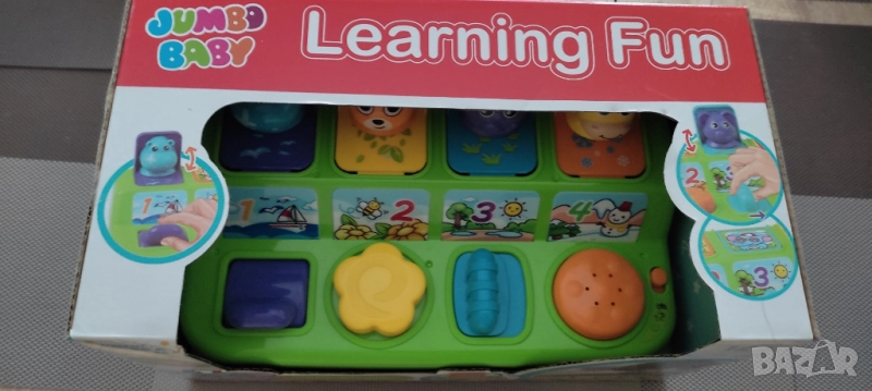 Музикална играчка Playgro + Learn - Изскачащи животни, със светлини , снимка 1