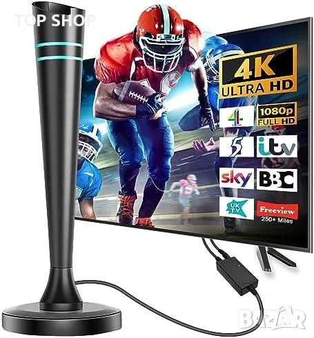 Нова ТВ антена приемник 4K 1080P HDTV Дом Телевизор, снимка 1