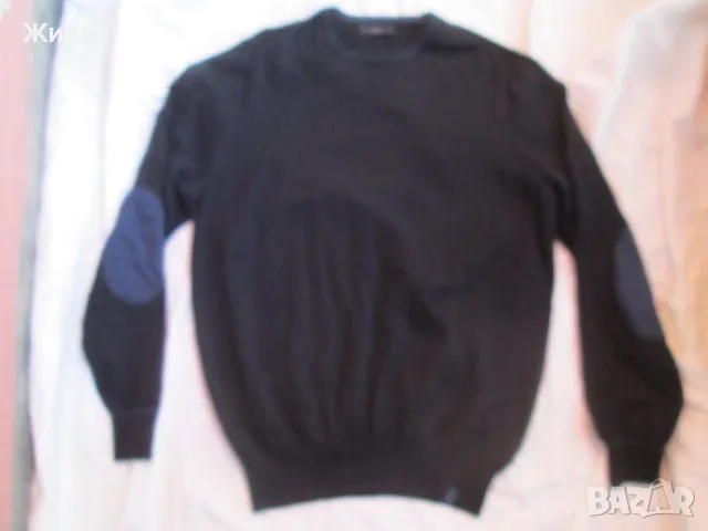 FAY тъмно син вълнен пуловер размер по етикет 50., снимка 1