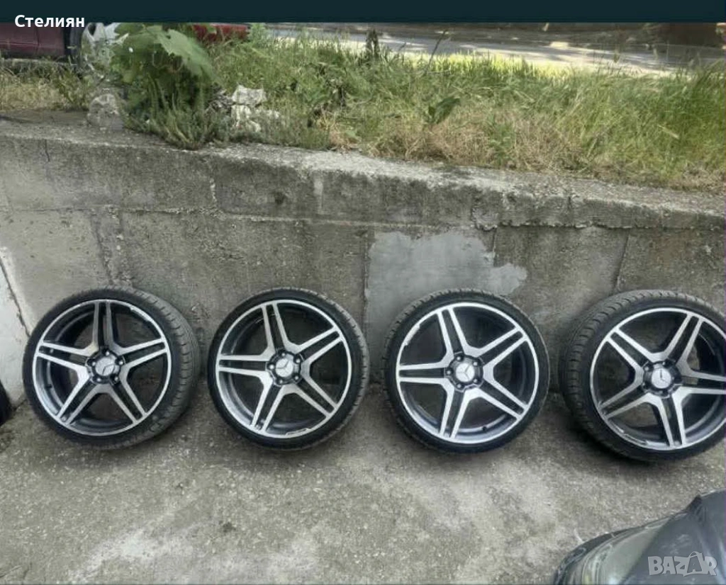 Алуминиеви джанти AMG 19 5x112 с летни гуми, снимка 1