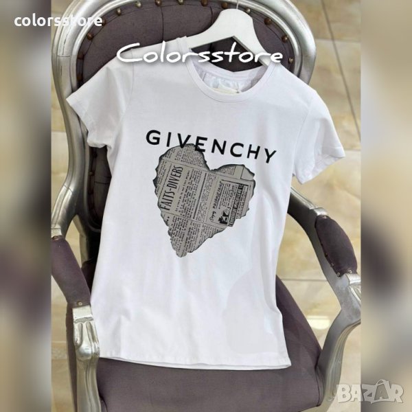 Дамска бяла тениска Givenshy кодVL78, снимка 1
