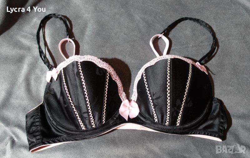 Sexy Little Things 75B черен сатенен сутиен, снимка 1