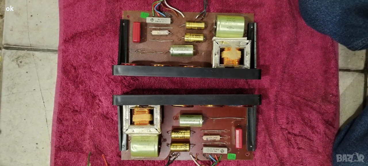 Филтри за тонколони чифт 3 лентови, снимка 1