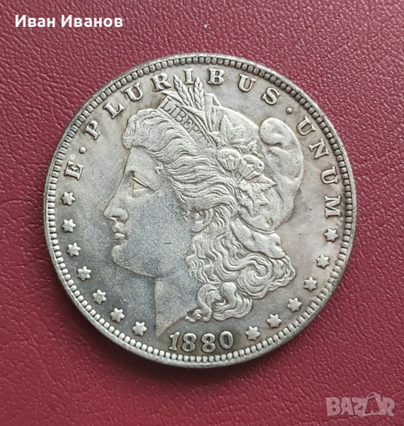 1 Морган долар 1880 г., снимка 1
