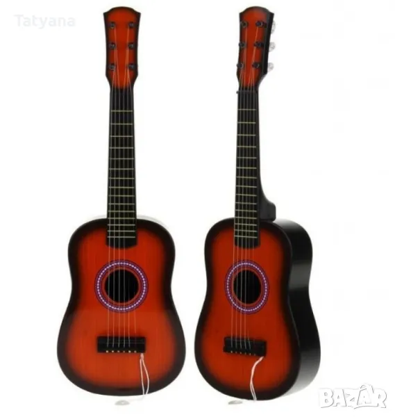 Детска дървена класическа китара, снимка 1