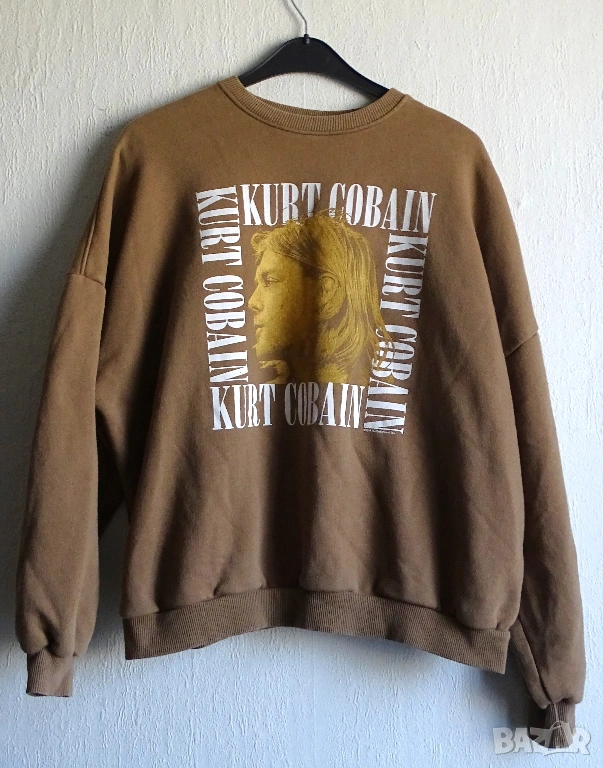 Kurt Cobain Nirvana дамски суичър Oversized Bershka, снимка 1