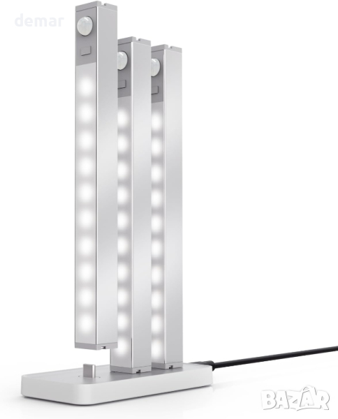 Кухненско осветление под шкафа, 3 броя акумулаторни лампи със сензор за движение, снимка 1