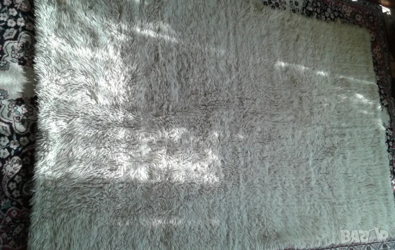 голям бял китеник 100% вълна 2 , снимка 1