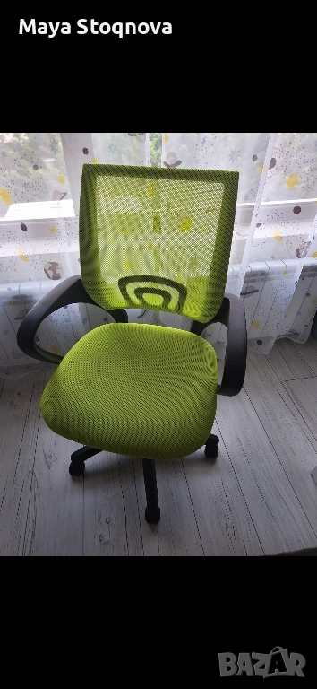 Офис стол Лори- зелен, снимка 1