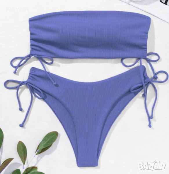 Нов-бански от две части-син, снимка 1