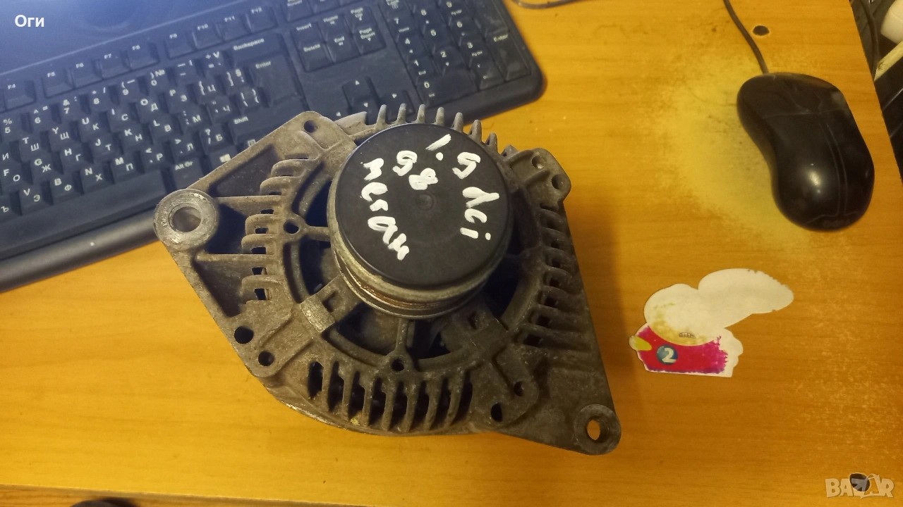 Алтернатор за Рено Меган 1.9 dci 98к.с. 8200 064 685, снимка 1