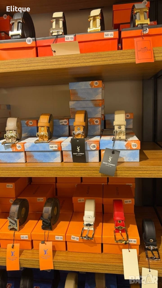 колани от естествена кожа в кутия celine louis vuitton hermes loewe , снимка 1