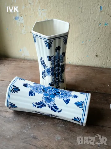 Комплект вази Делфт , снимка 2 - Антикварни и старинни предмети - 49966656