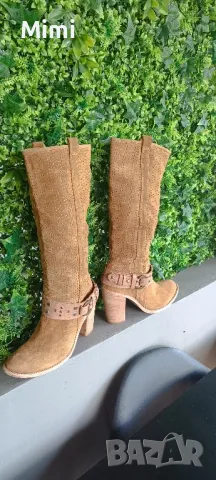 италиански ботуши естествен велур 