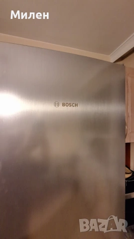 Хладилник с фризер, инокс, BOSCH, снимка 3 - Хладилници - 53077234