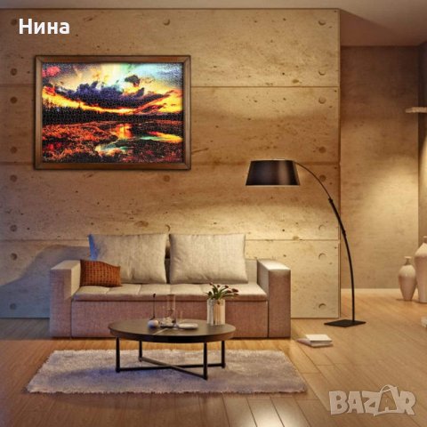 Дървен пъзел 1000 части залез